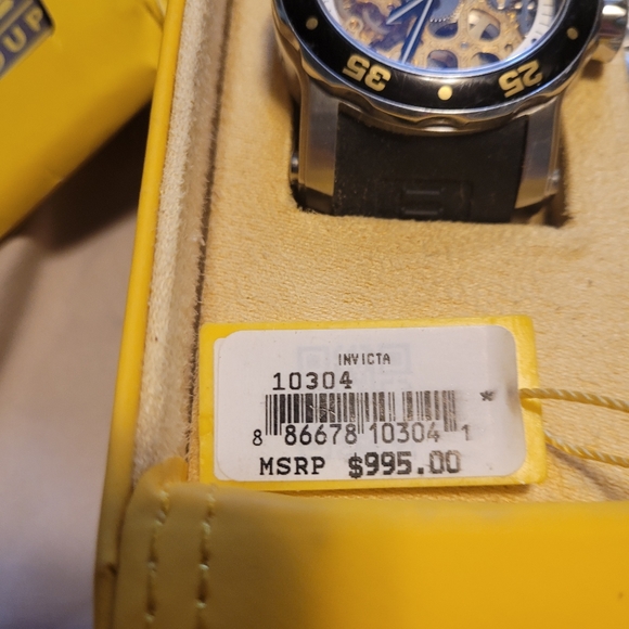 RARE INVICTA Skeleton Mechanical Men's Watch BNWT - Picture 6 of 11